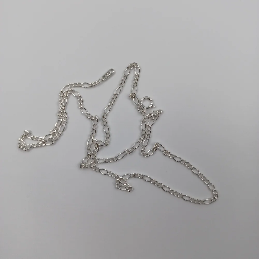 925 sterling silver alphabet letter O pendant‎ necklace